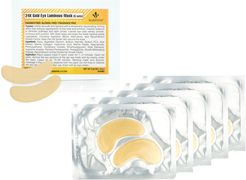 Martinni Beauty Set of 5 24K Gold Eye Luminous Masks