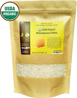 Sky Organics 16oz Organic White Beeswax Pellets, 1 lb