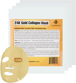 Martinni 24K Gold Collagen Set of 4 Facial Masks