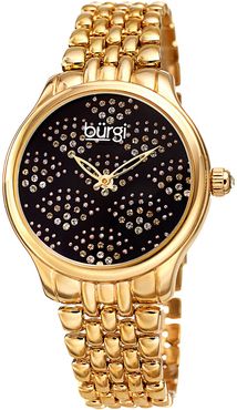 Burgi Women's Polished Alloy Watch