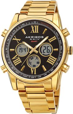 Akribos XXIV Men's Stainless Steel Watch