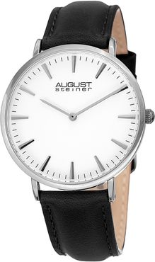 August Steiner Women's Leather Watch