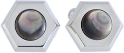 Charriol Stainless Steel Mother-of-Pearl Cufflinks