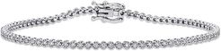 14K 0.60 ct. tw. Diamond Accent Tennis Bracelet