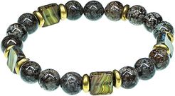 Jean Claude Dell Arte Jasper & Crystal Stretch Bracelet