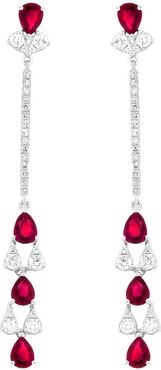 Diana M. Fine Jewelry 14K 1.84 ct. tw. Diamond & Ruby Earrings