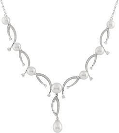 Splendid Pearls Plated 8-10.5mm Pearl Necklace