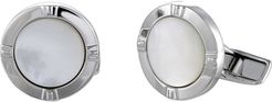 Charriol Plated Stainless Steel Mother-of-Pearl Cufflinks