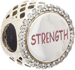 PANDORA Silver Ribbon of Strength Charm