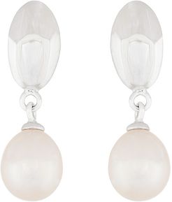 Splendid Pearls Silver 7-8mm Pearl Earrings