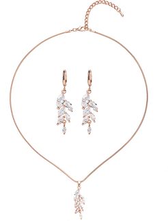 Eye Candy LA Isabella CZ Pendant Necklace With Matching Earring