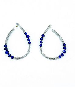 Arthur Marder Fine Jewelry 14K & Silver 5.33 ct. tw. Diamond & Sapphire Earrings
