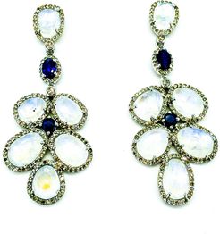 Arthur Marder Fine Jewelry Silver 3.04 ct. tw. Diamond & Gemstone Earrings