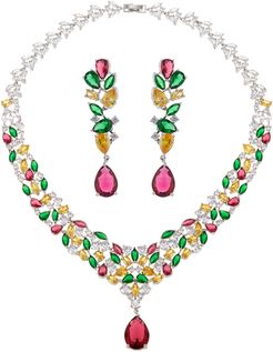Eye Candy Los Angeles Luxe Collection CZ Kate Necklace & Earrings Set