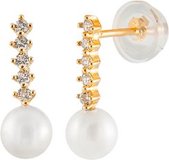 Splendid Pearls 14K 5-5.5mm Freshwater Pearl Earrings