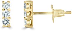 Sabrina Designs 14K 0.24 ct. tw. Diamond Bar Earrings