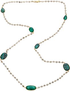 Forever Creations 18K Over Silver 90.00 ct. tw. Gemstone Necklace