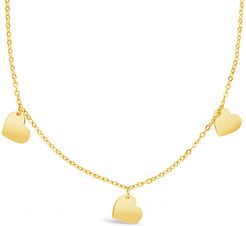 Sterling Forever 14K Over Silver Heart Charm Necklace
