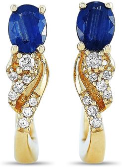 LB Exclusive 14K 0.54 ct. tw. Diamond & Sapphire Earrings