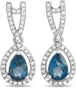 14K 1.25 ct. tw. Diamond & Sapphire Earrings