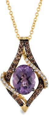 Le Vian? 14K 1.76 ct. tw. Diamond & Amethyst Pendant Necklace