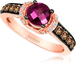 Le Vian? 14K Rose Gold 1.37 ct. tw. Diamond & Rhodolite Ring