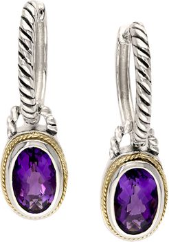 Effy Fine Jewelry 18K & Silver 3.33 ct. tw. Amethyst Earrings