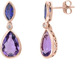 Effy Fine Jewelry 14K Rose Gold 6.09 ct. tw. Diamond & Gemstone Earrings