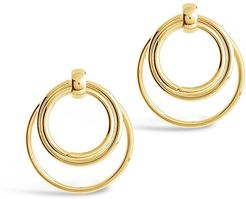 Sterling Forever 14K Plated Linked Hoop Hoops