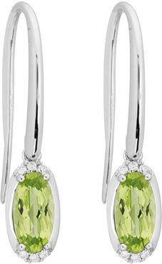 14K 1.77 ct. tw. Diamond & Peridot Earrings