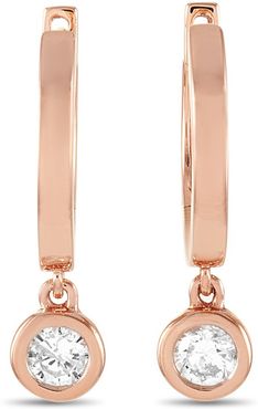 14K Rose Gold 0.25 ct. tw. Diamond Earring