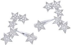 Diana M. Fine Jewelry 14K 0.80 ct. tw. Diamond Star Earrings
