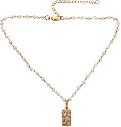 Forever Creations 18K Gold Over Silver 12.65 ct. tw. Diamond & Moonstone Necklace