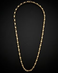 14K Italian Gold Men's Bullet Link Necklace