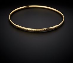 14K Italian Gold Bangle Bracelet