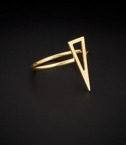14K Italian Gold Triangle Ring