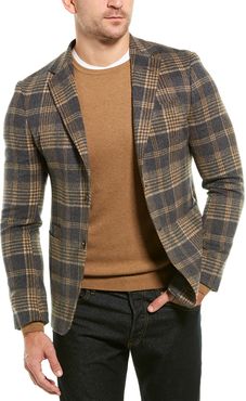 Z Zegna Checked Wool-Blend Jacket
