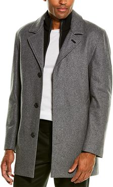 Cole Haan Melton Wool-Blend Coat