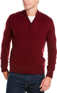 Raffi Zip Mock Neck Cashmere Sweater