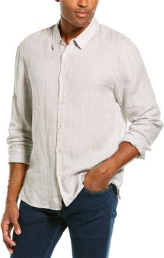 James Perse Linen Slim Fit Woven Shirt
