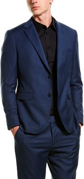 Zanetti 2pc Luca Wool Suit with Flat Pant