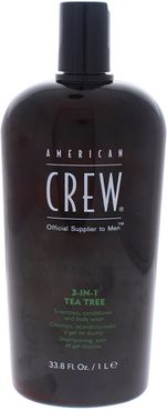 American Crew 33.8oz 3-In-1 Tea Tree Shampoo & Conditioner