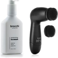 BROCCHI Electric Facial Brush & Moisturizing Face Wash Bundle