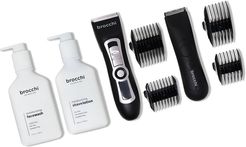 BROCCHI Grooming Trimmer, Waterproof USB Trimmer, Moisturizing Face Wash & Shave Lotion Bundle