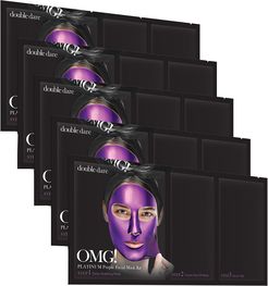 Double Dare Purple Mask OMG! PLATINUM Purple Facial Mask Kit (5 Pack)