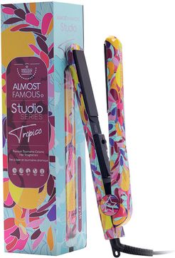 Almost Famous 1.25in Tropico Getaway Flat Iron with Waterprint Design