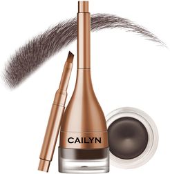 Cailyn Cosmetics Espresso Gelux Waterproof Brow Pomade with Built-in Liner Brush