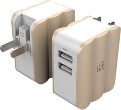 LAX Gadgets Rapid Dual USB Wall Charger Adapter