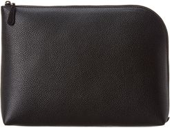 The Row Large Square Leather Pouchette