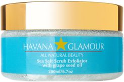 Havana Glamour 6.7oz Exfoliating Sea Salt Scrub with Grape Seed Oil